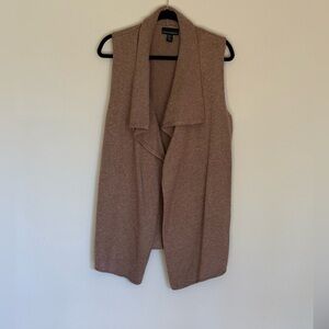 Cynthia Rowley Camel Open Front Cardigan